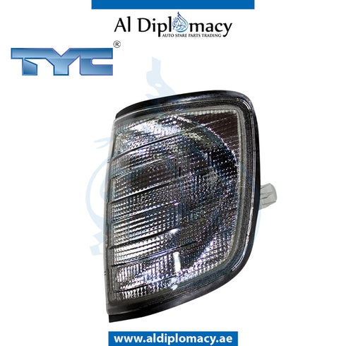 Left TURN SIGNAL Lamp, SMOKE 18-3290-97-2b for Mercedes-Benz E Class W124 (1986-1995) models, Part Number TYC-1248260943SMOKE