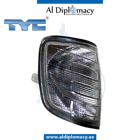 Right TURN SIGNAL Lamp, SMOKE 18-3289-97-2b for Mercedes-Benz E Class W124 (1986-1995) models, Part Number TYC-1248261043SMOKE