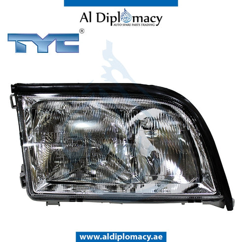 Right Headlight, NORMAL for Mercedes-Benz S Class W140 (1992-1999) models, Part Number TYC-1408207461