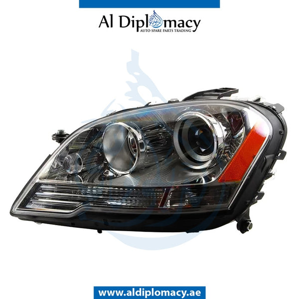 Left Headlight, NORMAL for Mercedes-Benz M Class W164 (2006-2011) models, Part Number TYC-1648202359