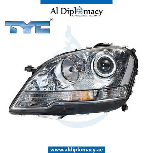 Left HEADLIGHT for Mercedes-Benz M Class W164 (2006-2011) models, Part Number TYC-1648206961