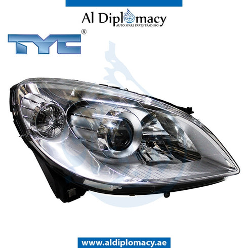 Right Headlight, NORMAL for Mercedes-Benz B Class W245 (2005-2010) models, Part Number TYC-1698201861