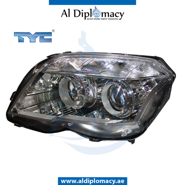 Left Headlight, NORMAL for Mercedes-Benz GLK Class X204 (2010-2015) models, Part Number TYC-2048206859