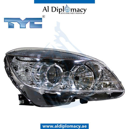 Right Headlight, NORMAL for Mercedes-Benz C Class W204 (2007-2015) models, Part Number TYC-2048208461