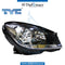 Right Headlight, Normal, BLACK for Mercedes-Benz C Class W204 (2007-2015) models, Part Number TYC-2048209659