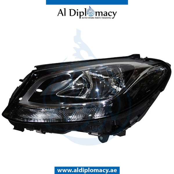 Left Headlight, NORMAL for Mercedes-Benz C Class W205 (2015-2021) models, Part Number TYC-2058200161