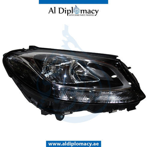 Right Headlight, NORMAL for Mercedes-Benz C Class W205 (2015-2021) models, Part Number TYC-2058200261