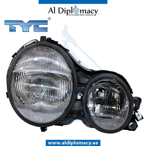 Right Headlight, Normal, Hbz231-1r00e for Mercedes-Benz E Class W210 (1996-2002) models, Part Number TYC-2108200461