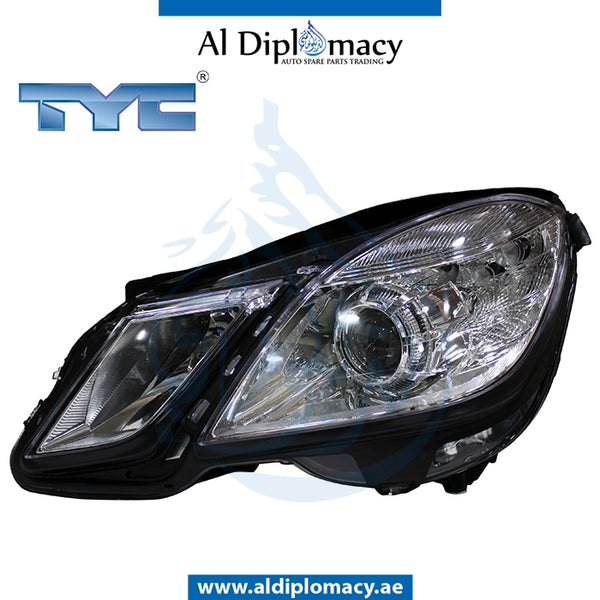Left Headlight, NORMAL for Mercedes-Benz E Class W212 (2009-2016) models, Part Number TYC-2128200161