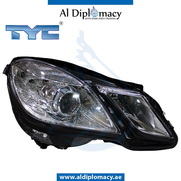 Right Headlight, NORMAL for Mercedes-Benz E Class W212 (2009-2016) models, Part Number TYC-2128200261