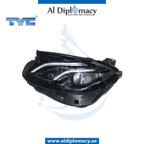 Left Headlight, STATIC Led, 20-g136-06-9b for Mercedes-Benz E Class W213 (2017-2023) models