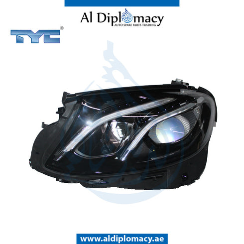 Left Headlight, STATIC Led, 20-g136-06-9b for Mercedes-Benz E Class W213 (2017-2023) models, Part Number TYC-2139066501