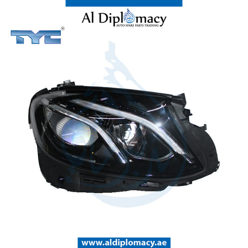 Right Headlight, STATIC Led, 20-g135-06-9b for Mercedes-Benz E Class W213 (2017-2023) models, Part Number TYC-2139066601