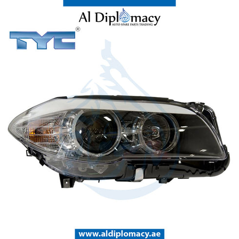 Right Headlight, Normal, 20-c761-06-2b for BMW 5 Series F10 (2010-2016) models, Part Number TYC-63117203240