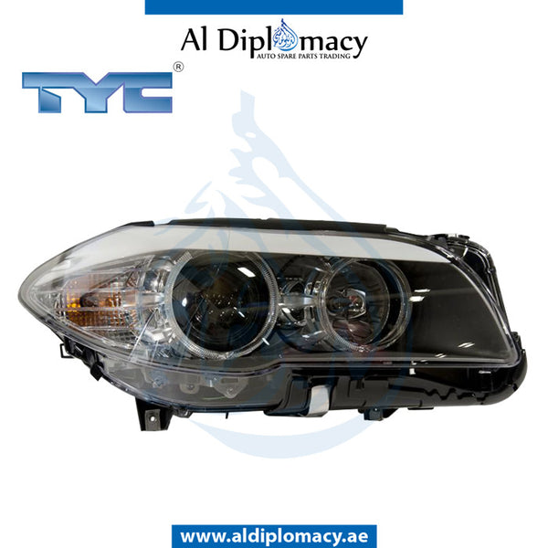 Right Headlight, Normal, 20-c761-06-2b for BMW 5 Series F10 (2010-2016) models, Part Number TYC-63117203240