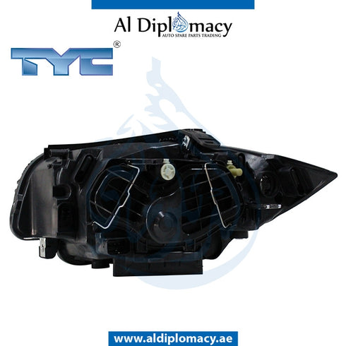 Right Headlight, NORMAL for BMW 2 Series E81 (2007-2011) models, Part Number TYC-63117249650