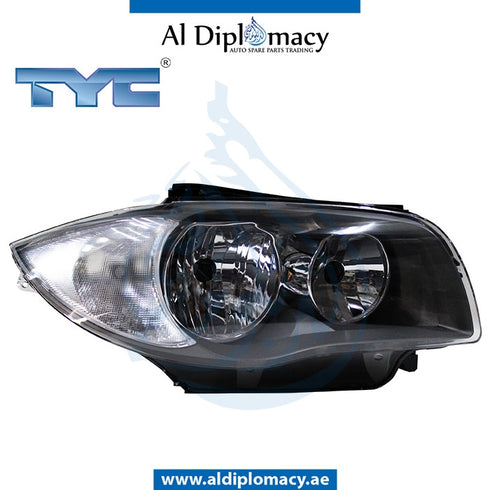 Right Headlight, NORMAL for BMW 2 Series E81 (2007-2011) models