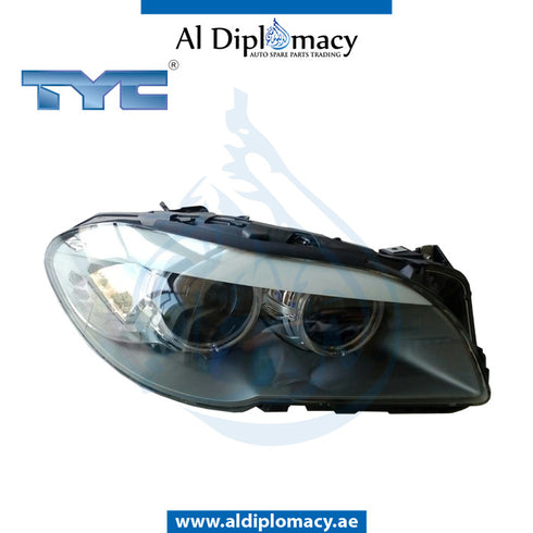 Right Headlight, BI Xenon, 20-c777-06-9b for BMW 5 Series F10 (2010-2016) models, Part Number TYC-63117271912