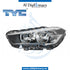 Left Headlight, Halogen, 20-g582-06-9b for BMW X1 Series F48 (2016-2019) models, Part Number TYC-63117346533