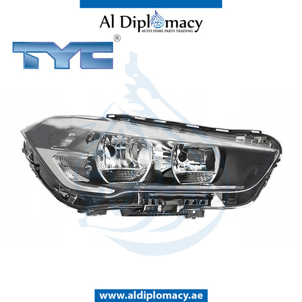 Right Headlight, Halogen, 20-g581-06-b for BMW X1 Series F48 (2016-2019) models, Part Number TYC-63117346534