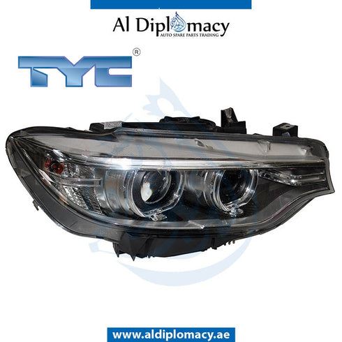 Right Headlight, BI Xenon, 20-9773-b6-9b for BMW 3 Series F32 (2013-2017) models, Part Number TYC-63117377844