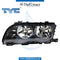 Left Headlight, Normal, BLACK for BMW 3 Series E46 (1998-2005) models, Part Number TYC-63126902745