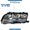 Left Headlight, Normal, Silver, WITH MOTOR for BMW 3 Series E46 (1998-2005) models, Part Number TYC-63126919627