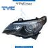 Left Headlight, BI Xenon, WITH MOTOR for BMW 5 Series E60 (2004-2010) models, Part Number TYC-63127160193