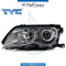 Left Headlight, BI XENON for BMW 3 Series E46 (1998-2005) models, Part Number TYC-63127165787