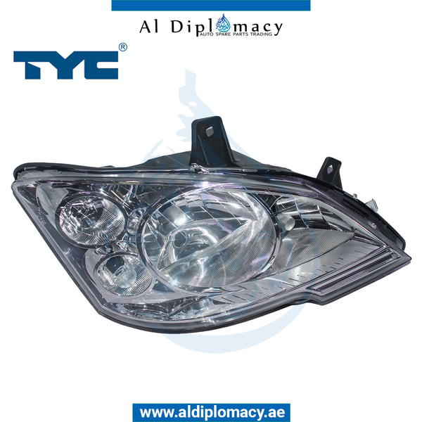 Right Headlight, Normal, WITH COVER AND MOTOR for Mercedes-Benz VITO W639 (2003-2015) models, Part Number TYC-6398201961