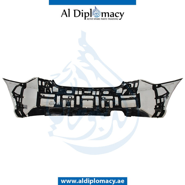 Rear  Bumper, WITH Senor, AND WIPER Hole, White, COMPLETE for Mercedes-Benz C Class W203 (2001-2007) models, Part Number U-203RB+S-CO-CLC-WH