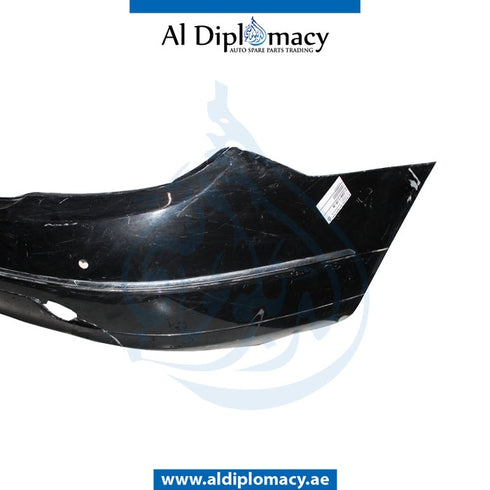 Rear Bumper, WITH SENSOR Hole, Black, EMPTY for Mercedes-Benz C Class W204 (2007-2015) models