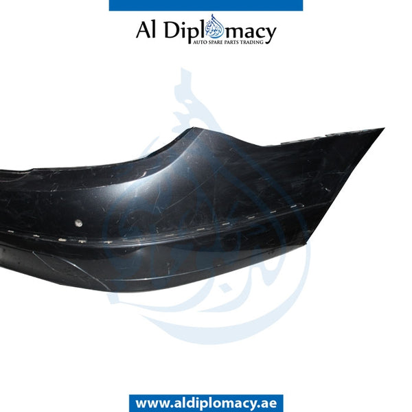 Rear Bumper, WITH SENSOR Hole, Normal, EMPTY for Mercedes-Benz C Class W204 (2007-2015) models, Part Number U-204RB+S-NOR-EM-G2