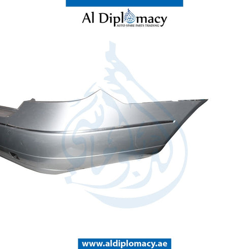 Rear Bumper, WITH SENSOR Hole, Silver, COMPLETE for Mercedes-Benz E Class W207 (2009-2017) models