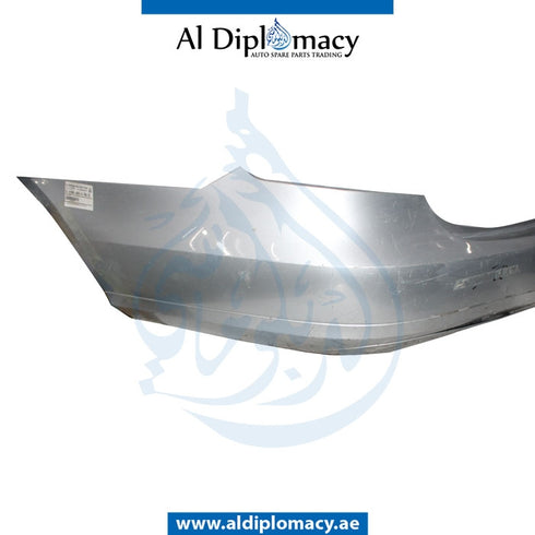 Rear Bumper, WITHOUT SENSOR Hole, Silver, Normal, EMPTY for Mercedes-Benz E Class W212 (2009-2016) models, Part Number U-212RB-NOR-S-EM-SL