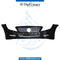 Front Bumper, WITH SENSOR AND WIPER Hole, Black, COMPLETE for Mercedes-Benz CLS Class W218 (2011-2018) models, Part Number U-218FB+S+W-CO-BK