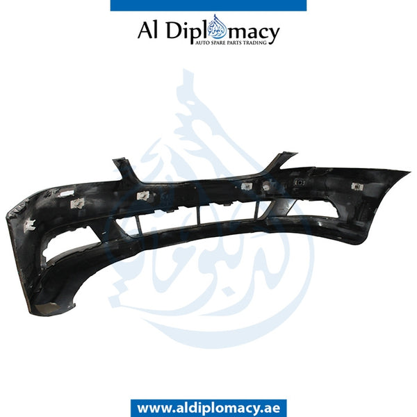 Front Bumper, WITH SENSOR AND WIPER Hole, Gold, EMPTY for Mercedes-Benz S Class W221 (2006-2013) models, Part Number U-221FB-10+S+W+EMPGO