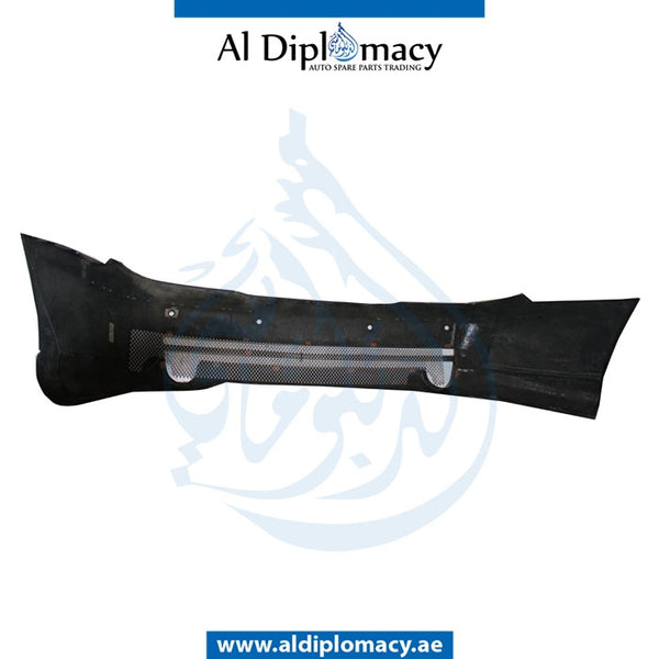 Rear Bumper, WITH SENSOR Hole, Silver, COMPLETE for Mercedes-Benz SL Class W230 (2002-2011) models, Part Number U-230RB06+S-CO-SL