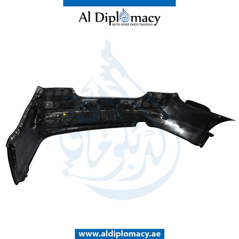 Rear Bumper, WITH SENSOR Hole, Black, COMPLETE for BMW 5 Series E60 (2004-2010) models