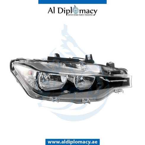 Left Headlight, NORMAL for BMW 3 Series F30 (2015-2019) models, Part Number UH-63117365595