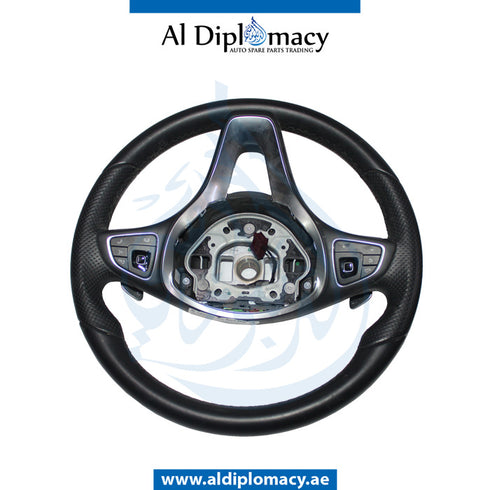 STEERING Wheel, BLACK for Mercedes-Benz E-Class Coupe W238 (2017-2023) models, Part Number UN-0004608110-BK