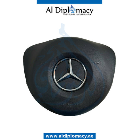 STEERING WHEEL Airbag, BLACK for Mercedes-Benz C Class W205 (2015-2021) models, Part Number UN-0008602800-BK