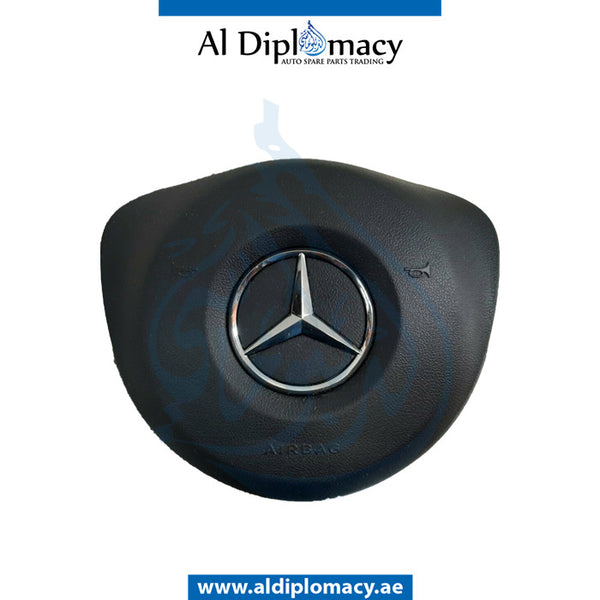 STEERING WHEEL Airbag, BLACK for Mercedes-Benz C Class W205 (2015-2021) models, Part Number UN-0008602800-BK