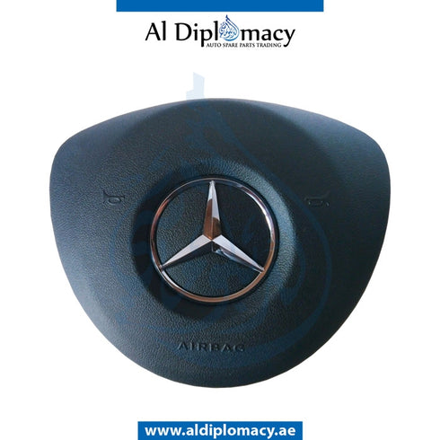 STEERING WHEEL Airbag, BLACK for Mercedes-Benz C Class W205 (2015-2021) models, Part Number UN-0008602900-BK