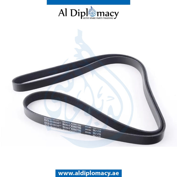 RIBBED V-belt 6PK1990 for BMW 1 Series E60 (2004-2010) models, Part Number UN-11287628650