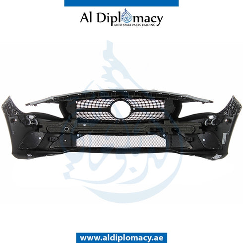 Front Bumper, WITH SENSOR AND WIPER Hole, COMPLETE for Mercedes-Benz CLA Class W117 (2013-2022) models