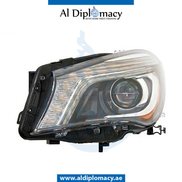 Left Headlight, BI Xenon, EMPTY for Mercedes-Benz CLA Class W117 (2013-2022) models, Part Number UN-1179066700