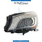 Left Headlight, BI Xenon, EMPTY for Mercedes-Benz CLA Class W117 (2013-2022) models, Part Number UN-1179066700