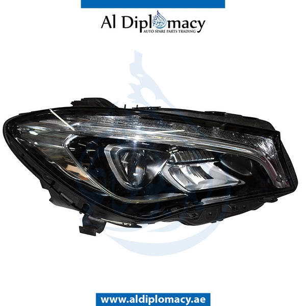 Right Headlight, STATIC Led, EMPTY for Mercedes-Benz CLA Class W117 (2013-2022) models, Part Number UN-1179069900