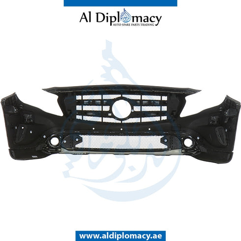 Front Bumper, WITH SENSOR AND WIPER Hole, EMPTY for Mercedes-Benz GLA Class X156 (2014-2020) models